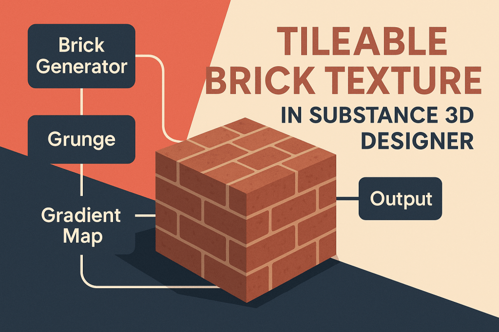 🧱 Building a Tileable Brick Texture Using Nodes in Adobe Substance 3D&nbsp;Designer