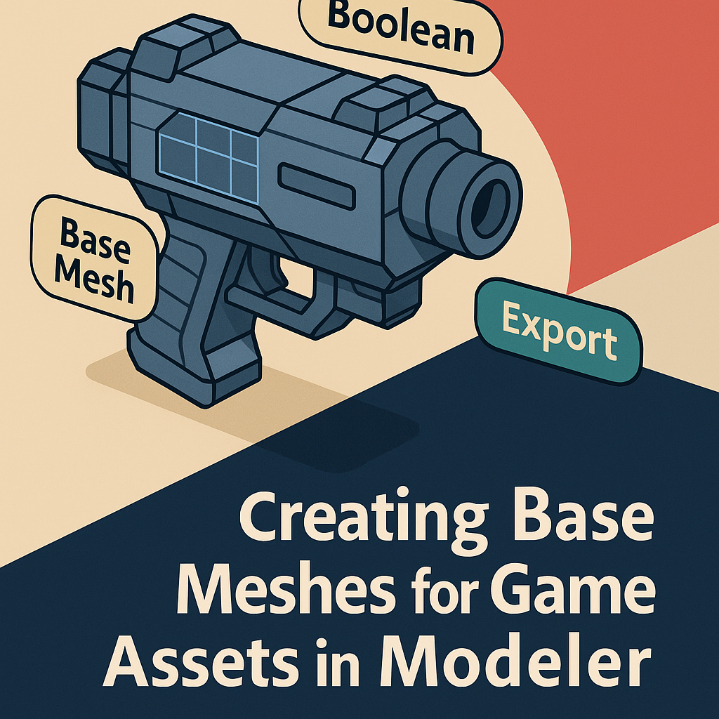 Creating Base Meshes for Game Assets in Adobe Substance 3D Modeler