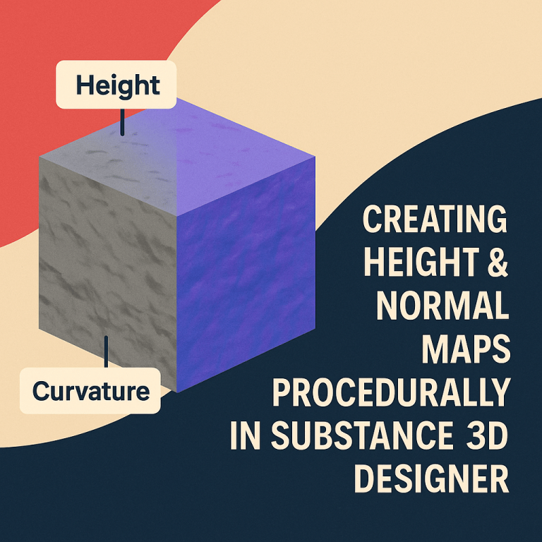 🌄 Creating Height Maps and Normal Maps Procedurally in Adobe Substance ...