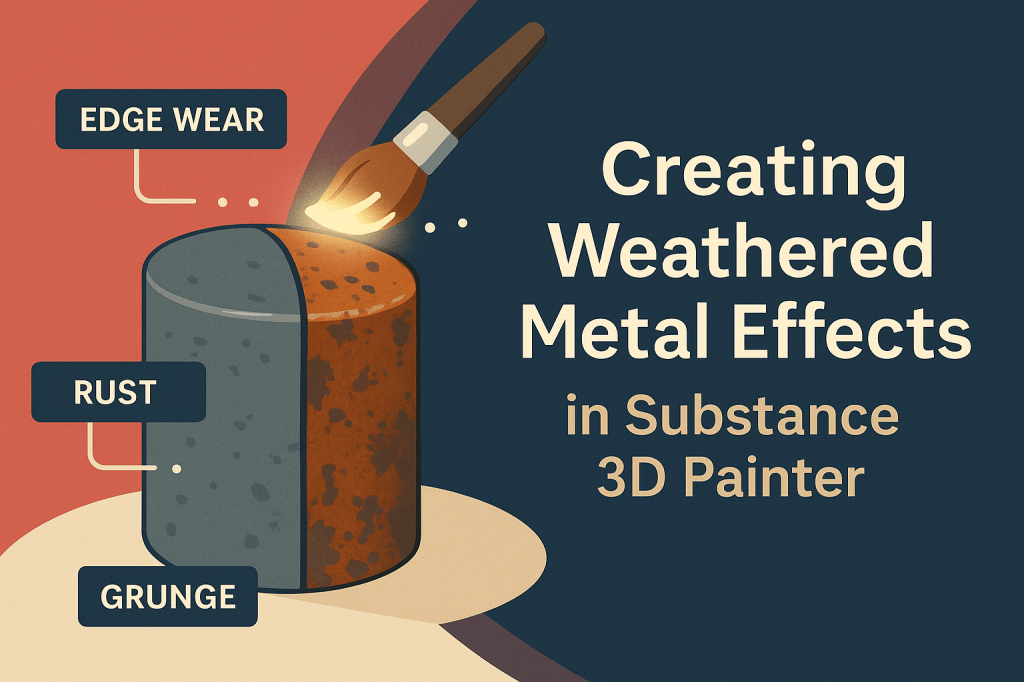 ⚙️ Creating Weathered Metal Effects in Substance 3D&nbsp;Painter