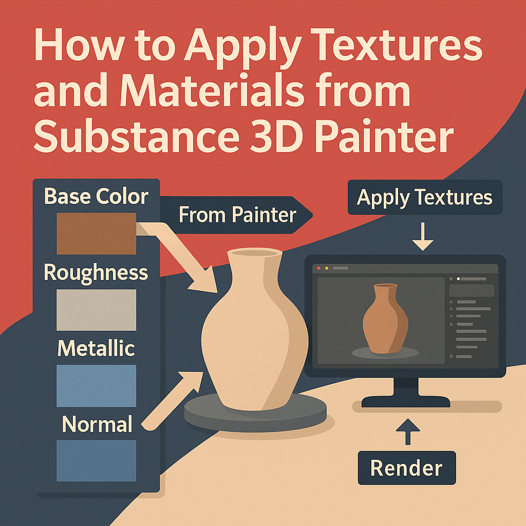 How to Apply Textures and Materials from Substance 3D Painter in Adobe Substance 3D Stager