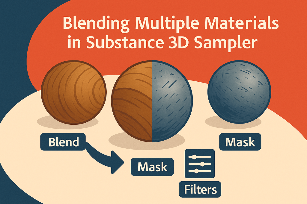 🧩 How to Blend Multiple Materials for Unique Surfaces in Adobe Substance 3D&nbsp;Sampler