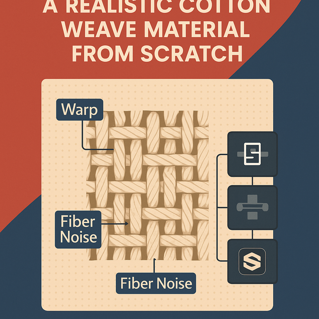 How to Build a Realistic Cotton Weave Material from Scratch in Adobe Substance 3D Designer
