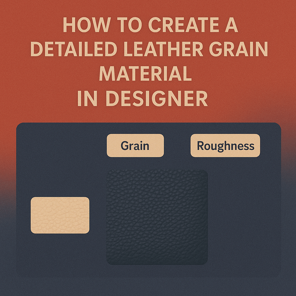 🐂 How to Create a Detailed Leather Grain Material in Adobe Substance 3D&nbsp;Designer
