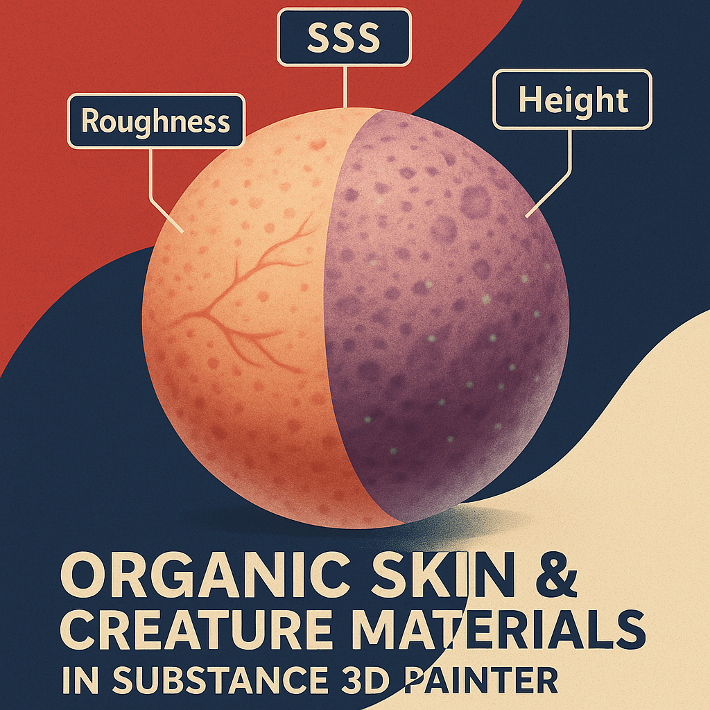 How to Create Organic Skin and Creature Materials in Substance 3D Painter