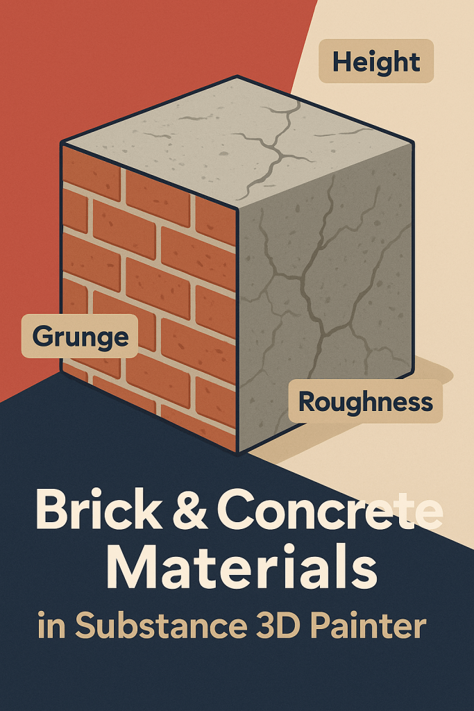 How to Create Realistic Brick and Concrete Materials in Substance 3D Painter