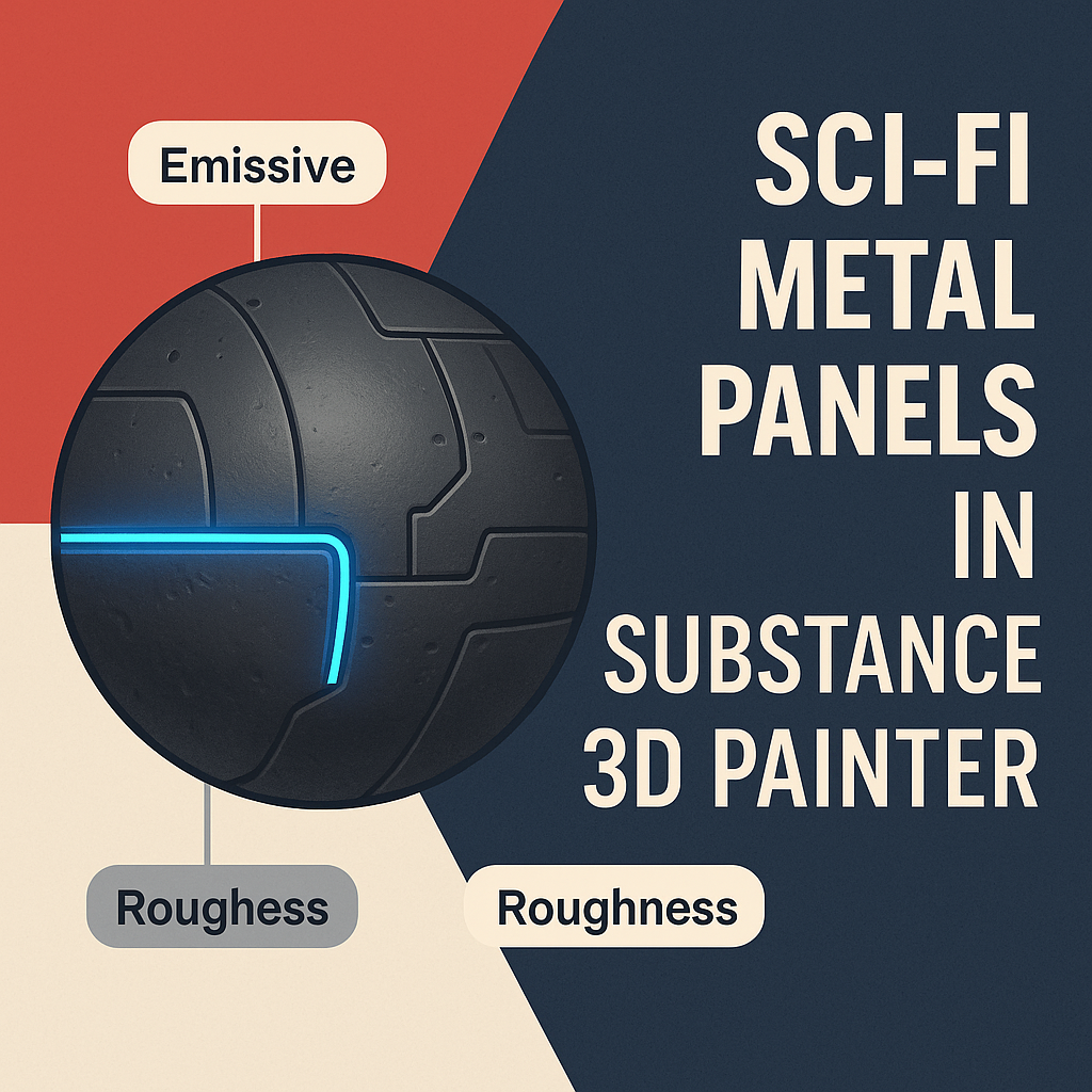 How to Create Realistic Metal Panels and Sci-Fi Surfaces in Substance 3D Painter