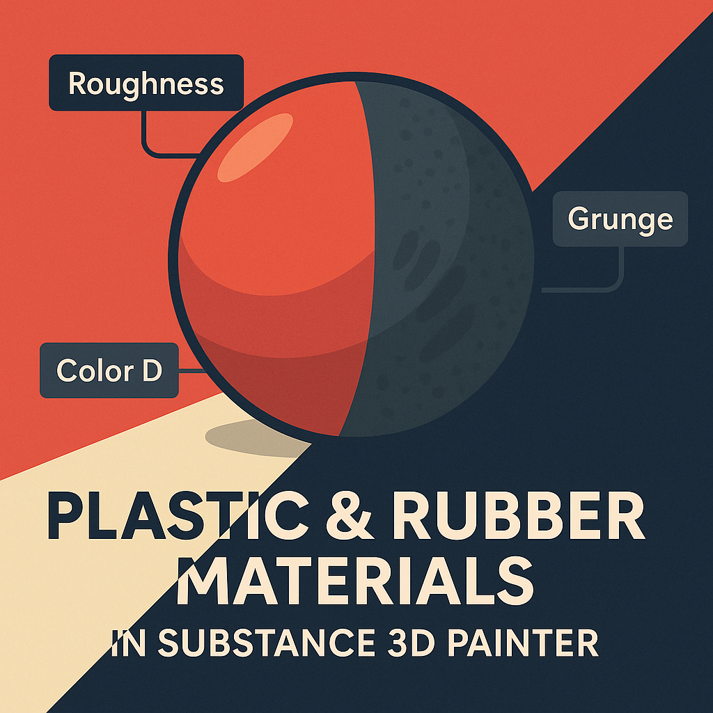 How to Create Realistic Plastic and Rubber Materials in Substance 3D Painter