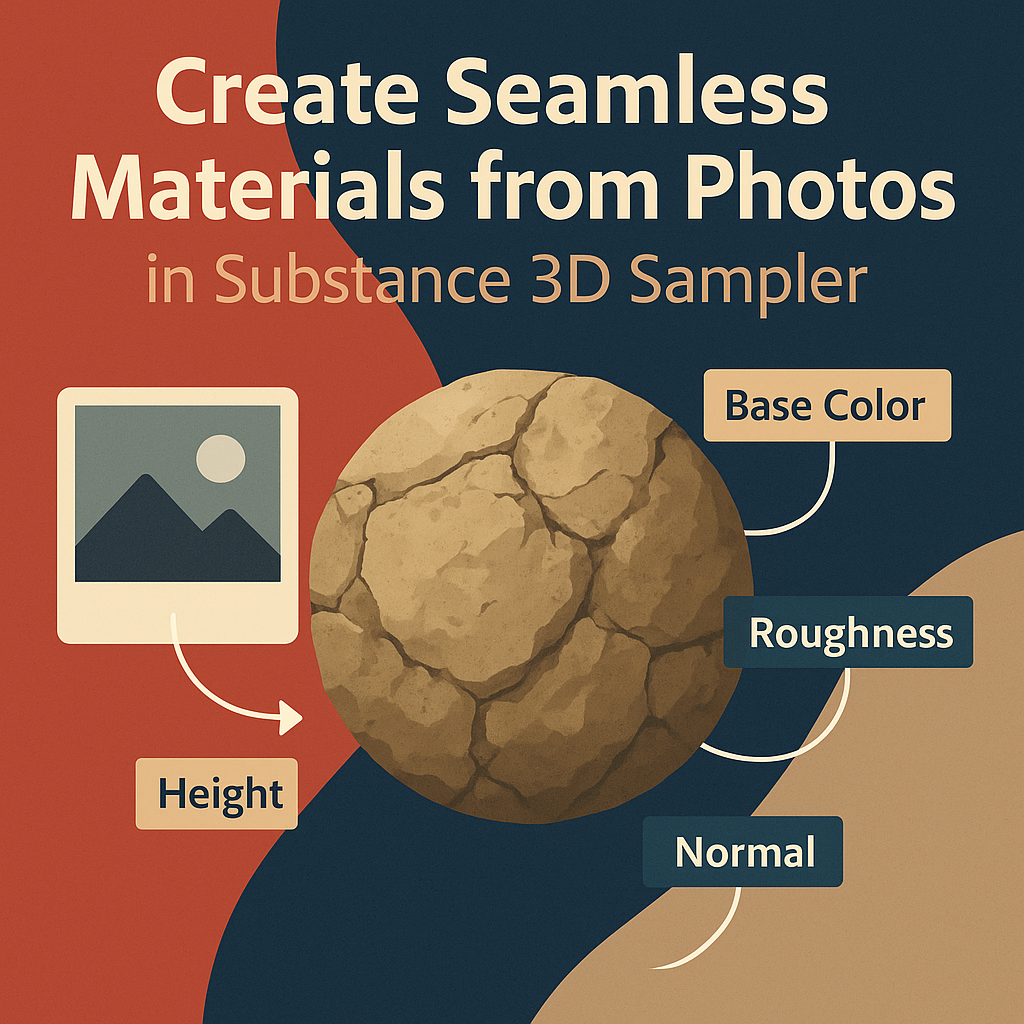How to Create Seamless Materials from Real-World Photos in Adobe Substance 3D Sampler