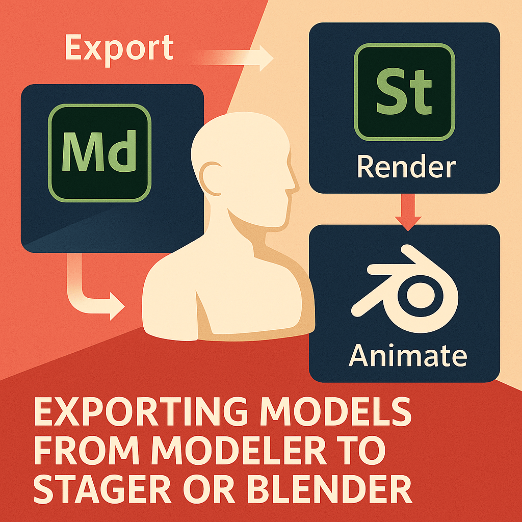 🚀 How to Export Models from Adobe Substance 3D Modeler to Stager or&nbsp;Blender