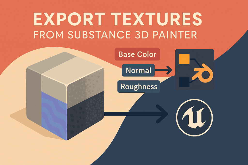 🧾 How to Export Textures from Substance 3D Painter for Blender and Unreal&nbsp;Engine