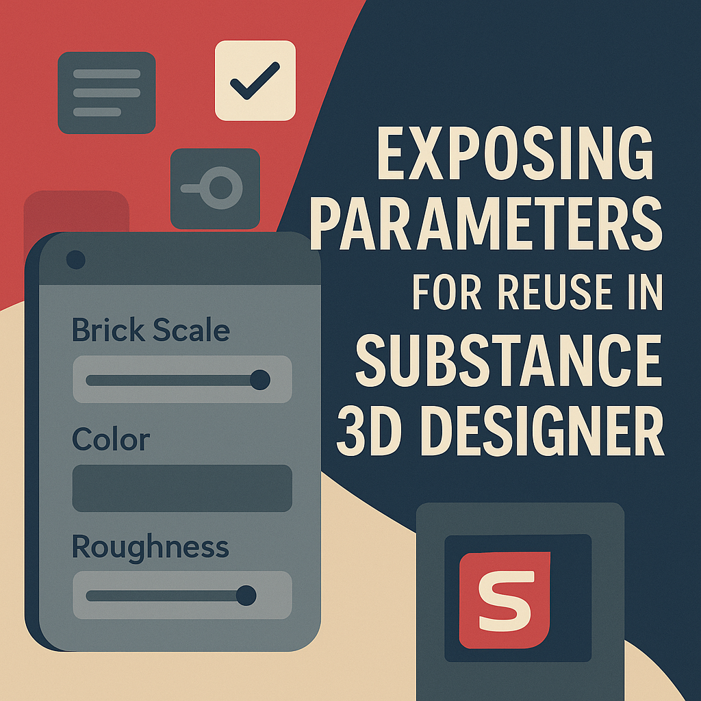 How to Expose Parameters in Adobe Substance 3D Designer for Reuse