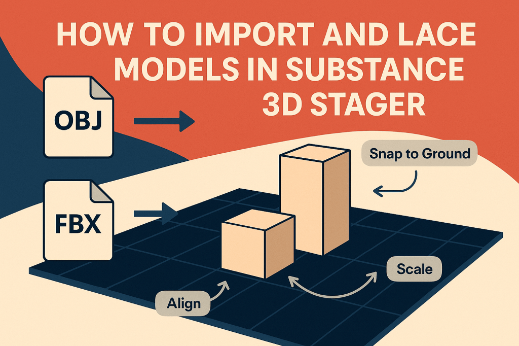🧱 How to Import and Place Models in Adobe Substance 3D&nbsp;Stager