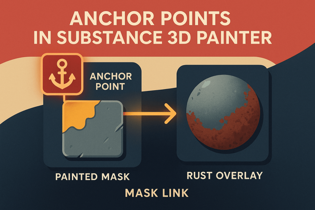 🧩 How to Use Anchor Points for Advanced Material Control in Substance 3D&nbsp;Painter