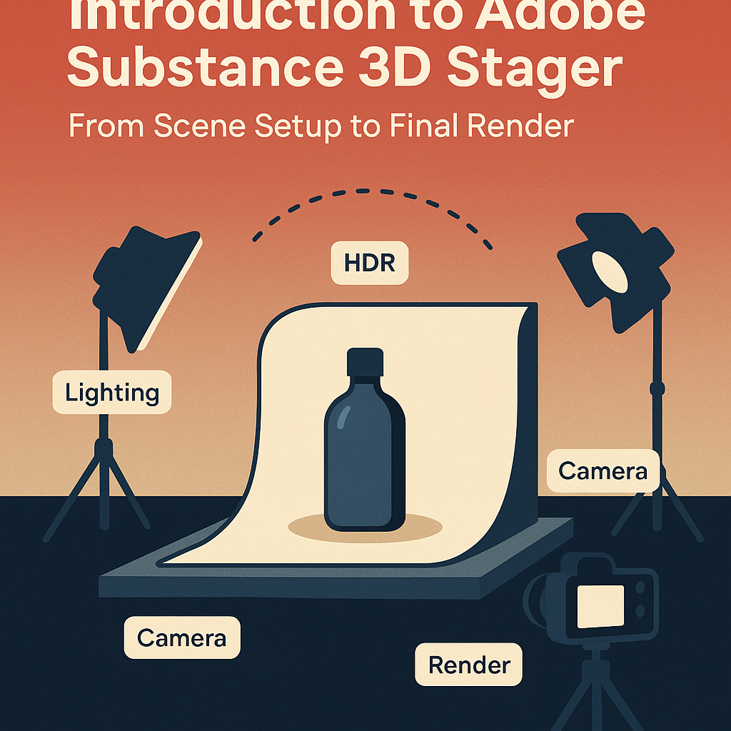 Introduction to Adobe Substance 3D Stage - From Scene Setup to Final Render