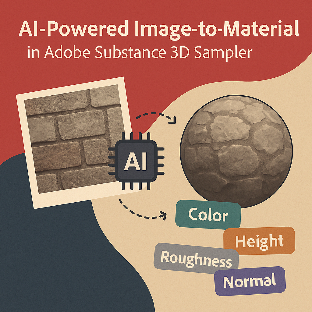 Using AI-Powered Image-to-Material in Adobe Substance 3D Sampler