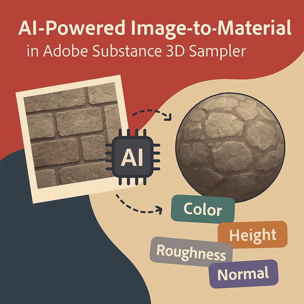 🤖 Using AI-Powered Image-to-Material in Adobe Substance 3D&nbsp;Sampler
